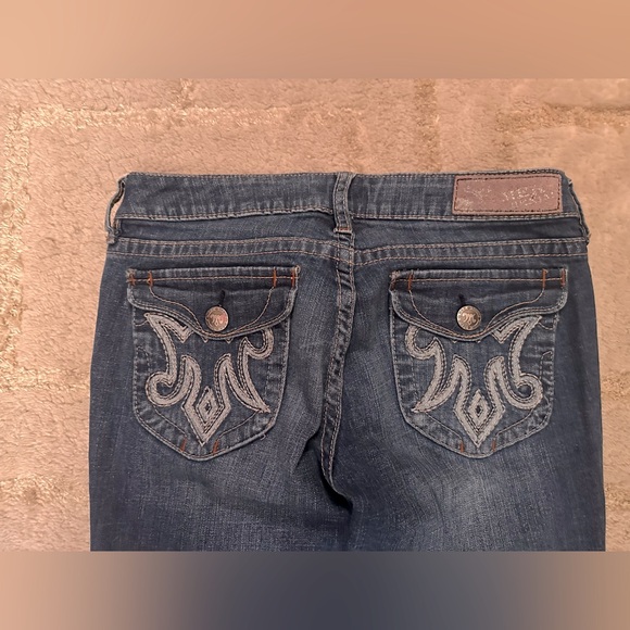 MEK DNM OAXACA skinny leg Jeans! Embroidered pockets, NWOT - size 27 - Picture 4 of 9